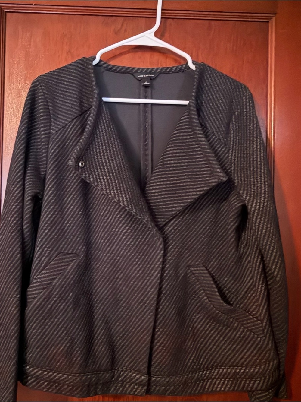 Ann Taylor Moto Style Textured Jacket/Blazer